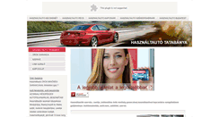 Desktop Screenshot of hasznaltautotatabanya.com