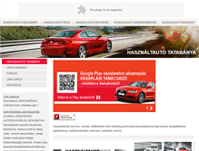 Tablet Screenshot of hasznaltautotatabanya.com